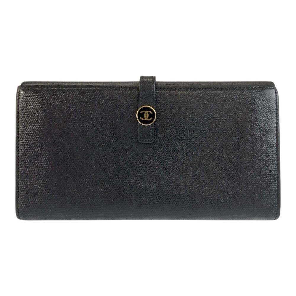 CHANEL Authentic Black Leather Wallet - Picture 1 of 10